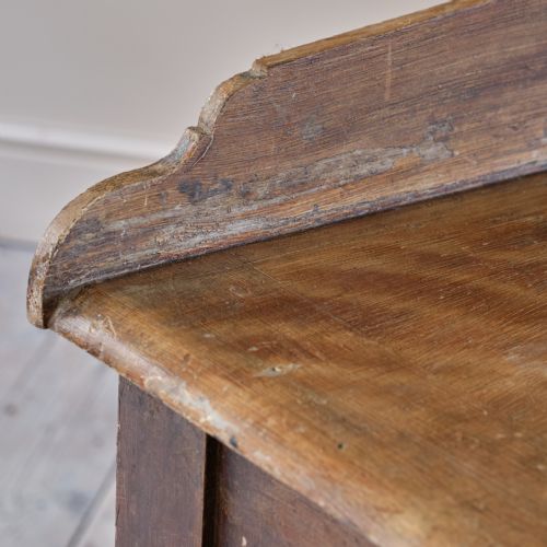 19TH CENTURY PINE CONSOLE TABLE IN ORIGINAL PAINT - ADDITIONAL PHOTO 6
