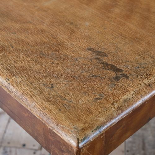 19TH CENTURY PINE CONSOLE TABLE IN ORIGINAL PAINT - ADDITIONAL PHOTO 9