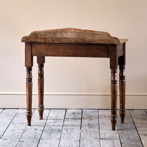 19TH CENTURY PINE CONSOLE TABLE IN ORIGINAL PAINT - ADDITIONAL PHOTO 11