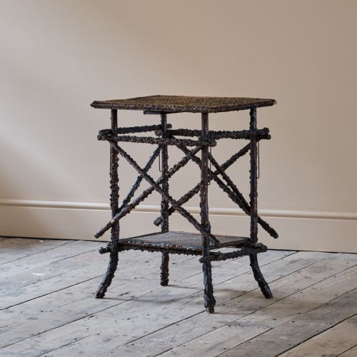 19th century stick table by w f needham - CATEGORY: ANTIQUE FURNITURE - DATED 19TH CENTURY