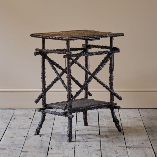 19TH CENTURY STICK TABLE BY W F NEEDHAM - ADDITIONAL PHOTO 2