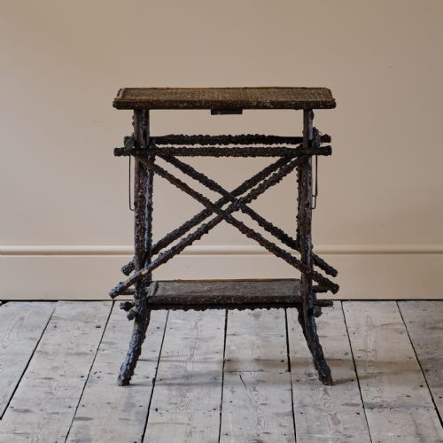 19TH CENTURY STICK TABLE BY W F NEEDHAM - ADDITIONAL PHOTO 4