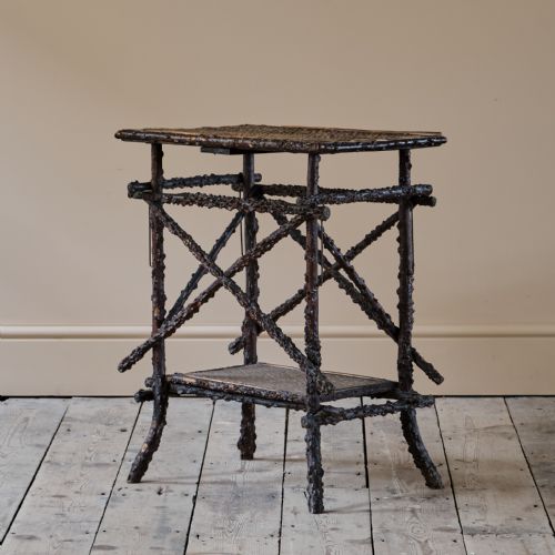 19TH CENTURY STICK TABLE BY W F NEEDHAM - ADDITIONAL PHOTO 5