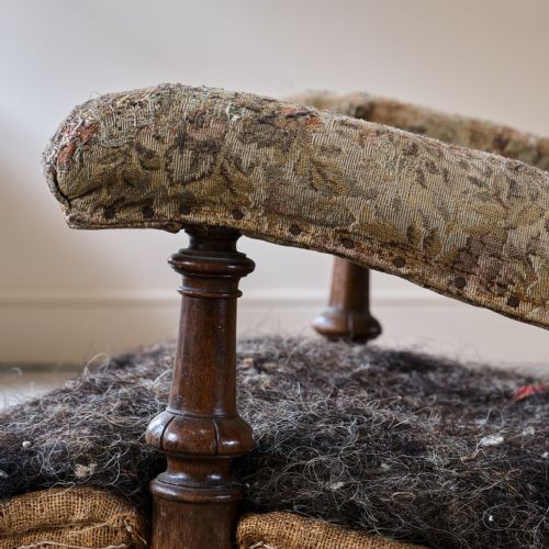 19TH CENTURY OPEN ARMCHAIR - ADDITIONAL PHOTO 8