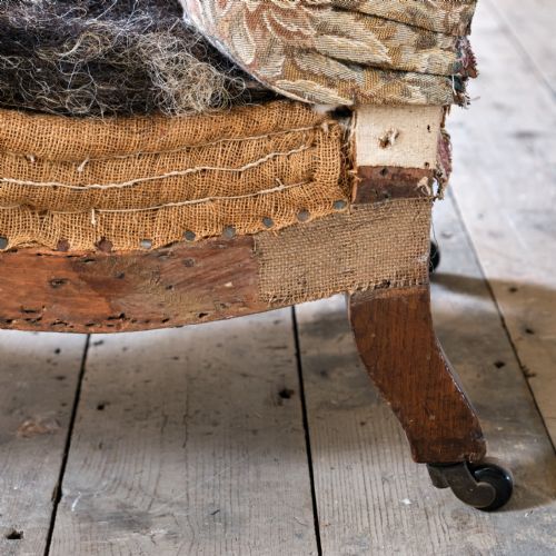 19TH CENTURY OPEN ARMCHAIR - ADDITIONAL PHOTO 9