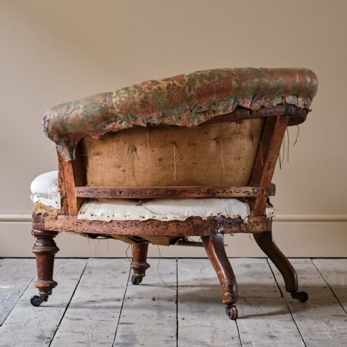 19TH CENTURY TUB BACK ARMCHAIR - ADDITIONAL PHOTO 6