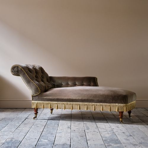 19TH CENTURY COUNTRY HOUSE CHAISE LONGUE - ADDITIONAL PHOTO 4