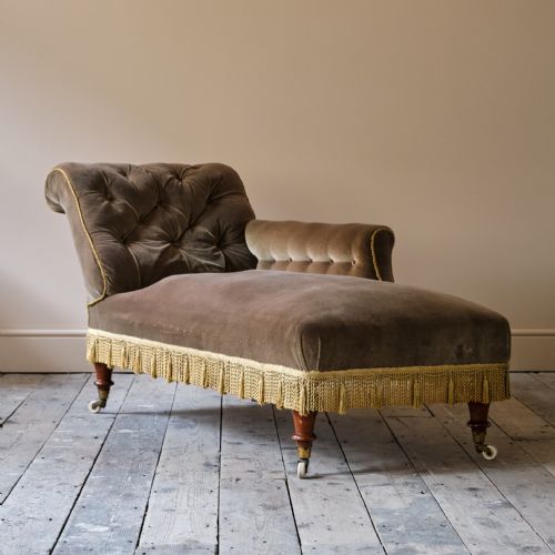 19TH CENTURY COUNTRY HOUSE CHAISE LONGUE - ADDITIONAL PHOTO 6