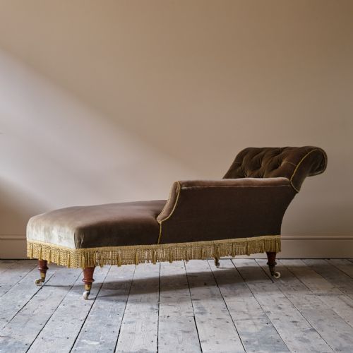 19TH CENTURY COUNTRY HOUSE CHAISE LONGUE - ADDITIONAL PHOTO 8