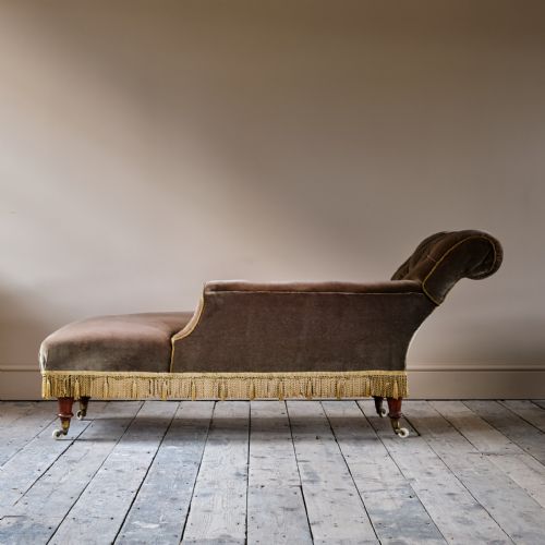 19TH CENTURY COUNTRY HOUSE CHAISE LONGUE - ADDITIONAL PHOTO 9