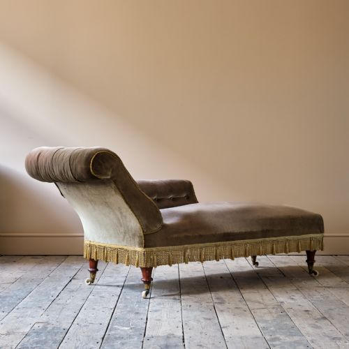 19TH CENTURY COUNTRY HOUSE CHAISE LONGUE - ADDITIONAL PHOTO 12