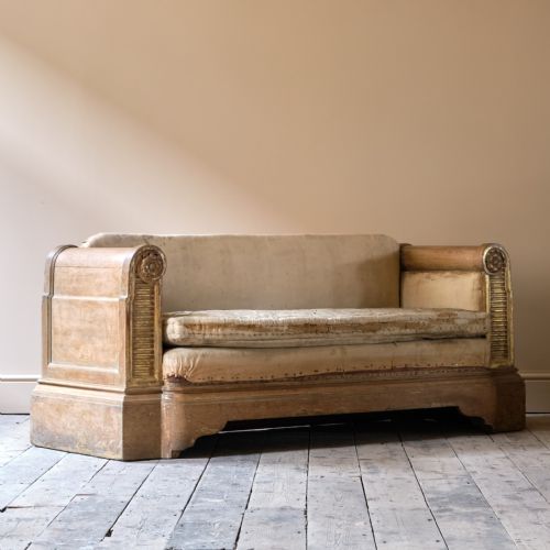 EARLY 20TH CENTURY OAK SOFA - ADDITIONAL PHOTO 2