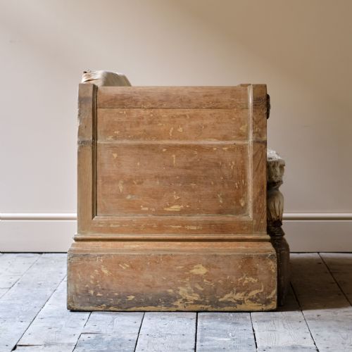 EARLY 20TH CENTURY OAK SOFA - ADDITIONAL PHOTO 7