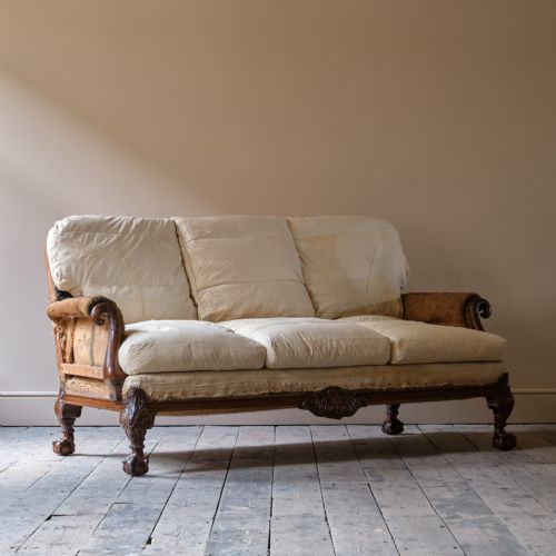 EARLY 20TH CENTURY COUNTRY HOUSE SOFA - ADDITIONAL PHOTO 8