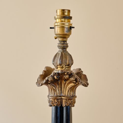 ANTIQUE 19TH CENTURY FRENCH TABLE LAMP - ADDITIONAL PHOTO 2