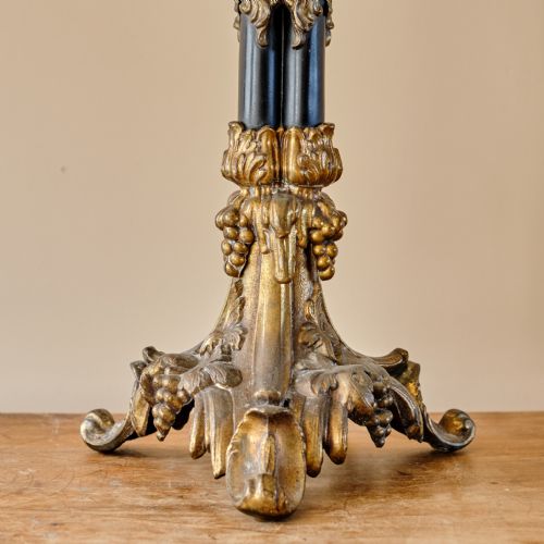 ANTIQUE 19TH CENTURY FRENCH TABLE LAMP - ADDITIONAL PHOTO 5
