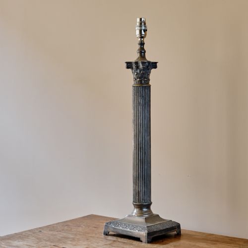antique corinthian table lamp - CATEGORY: ANTIQUE LIGHTING - DATED 1910