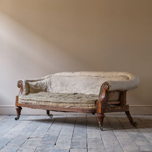 mid 19th century country house sofa - CATEGORY: ANTIQUE SOFAS - DATED 19TH CENTURY