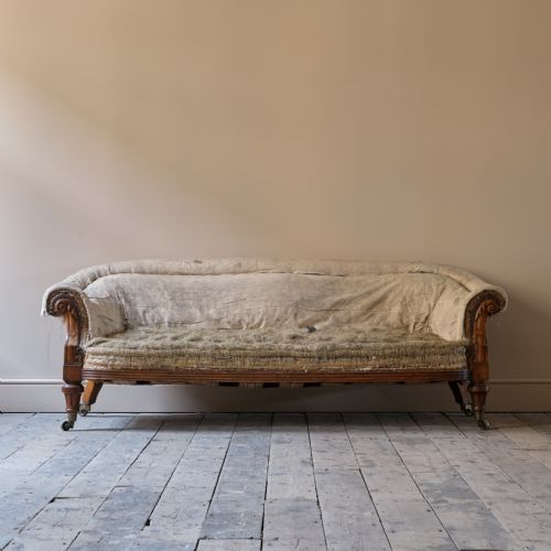 MID 19TH CENTURY COUNTRY HOUSE SOFA - ADDITIONAL PHOTO 2