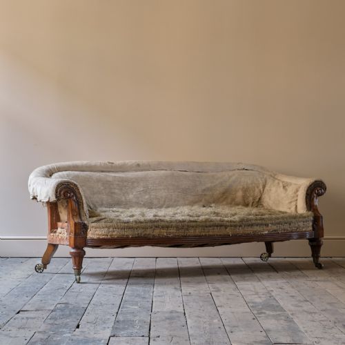MID 19TH CENTURY COUNTRY HOUSE SOFA - ADDITIONAL PHOTO 4