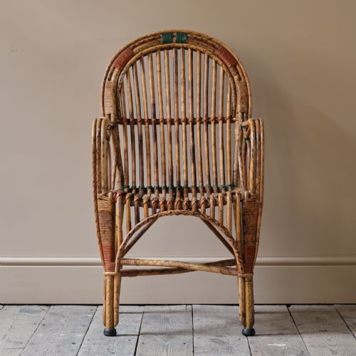 CANE AND RATTAN ARMCHAIR - ADDITIONAL PHOTO 2