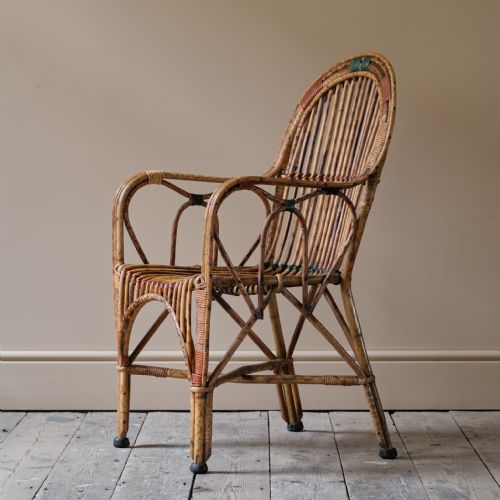 CANE AND RATTAN ARMCHAIR - ADDITIONAL PHOTO 3