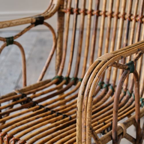 CANE AND RATTAN ARMCHAIR - ADDITIONAL PHOTO 5