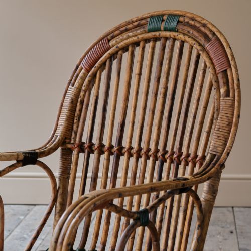 CANE AND RATTAN ARMCHAIR - ADDITIONAL PHOTO 7
