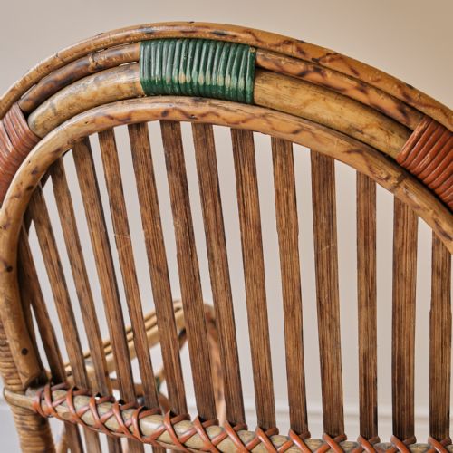 CANE AND RATTAN ARMCHAIR - ADDITIONAL PHOTO 10
