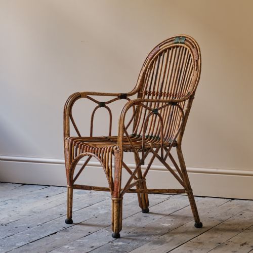 CANE AND RATTAN ARMCHAIR - ADDITIONAL PHOTO 11