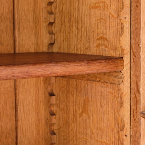 COTSWOLD SCHOOL GLAZED OAK BOOKCASE - ADDITIONAL PHOTO 2
