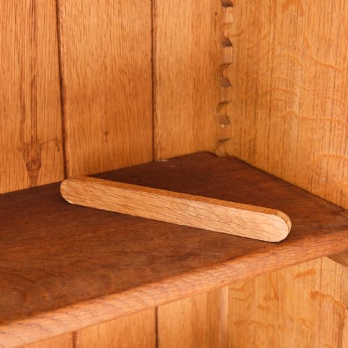 COTSWOLD SCHOOL GLAZED OAK BOOKCASE - ADDITIONAL PHOTO 6