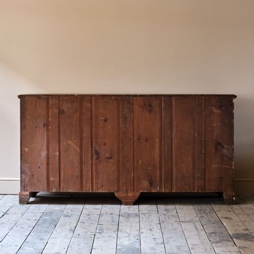 HUGE SIMULATED ROSEWOOD PINE BANK OF DRAWERS - ADDITIONAL PHOTO 5