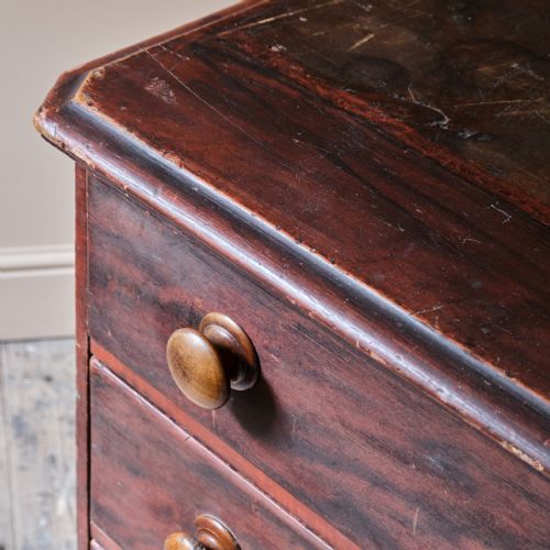 HUGE SIMULATED ROSEWOOD PINE BANK OF DRAWERS - ADDITIONAL PHOTO 13