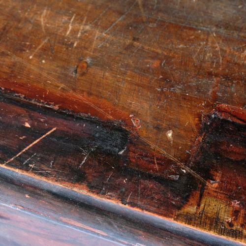 HUGE SIMULATED ROSEWOOD PINE BANK OF DRAWERS - ADDITIONAL PHOTO 17