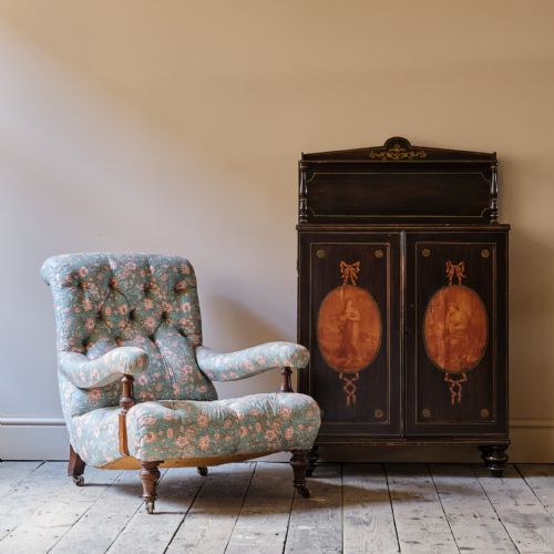 REGENCY PINE CHIFFONIER IN SIMULATED ROSEWOOD PAINT - ADDITIONAL PHOTO 1