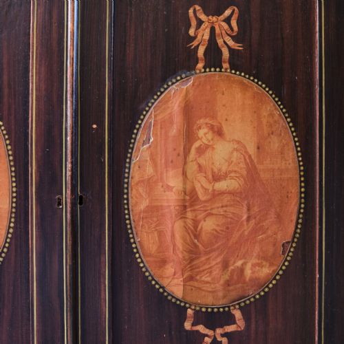 REGENCY PINE CHIFFONIER IN SIMULATED ROSEWOOD PAINT - ADDITIONAL PHOTO 9