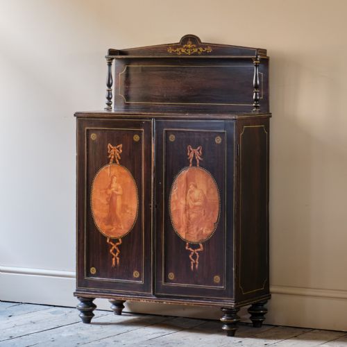 REGENCY PINE CHIFFONIER IN SIMULATED ROSEWOOD PAINT - ADDITIONAL PHOTO 10