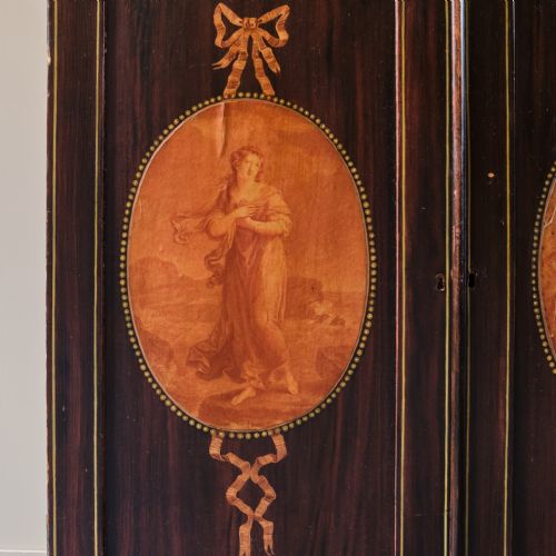 REGENCY PINE CHIFFONIER IN SIMULATED ROSEWOOD PAINT - ADDITIONAL PHOTO 11