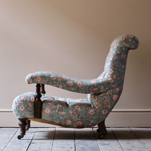 19TH CENTURY HOLLAND SONS OPEN ARMCHAIR - ADDITIONAL PHOTO 1
