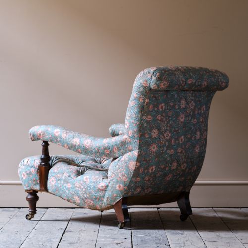 19TH CENTURY HOLLAND SONS OPEN ARMCHAIR - ADDITIONAL PHOTO 5