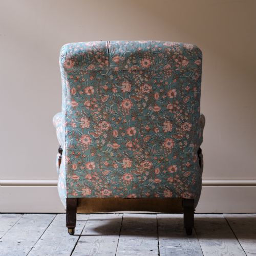 19TH CENTURY HOLLAND SONS OPEN ARMCHAIR - ADDITIONAL PHOTO 6