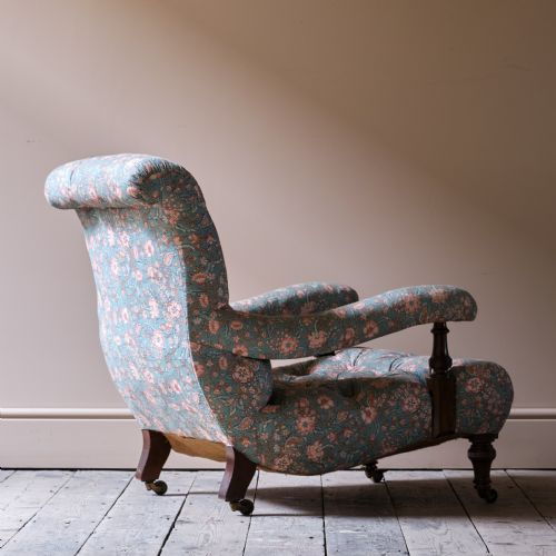 19TH CENTURY HOLLAND SONS OPEN ARMCHAIR - ADDITIONAL PHOTO 7