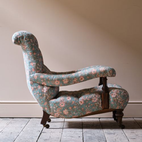 19TH CENTURY HOLLAND SONS OPEN ARMCHAIR - ADDITIONAL PHOTO 8