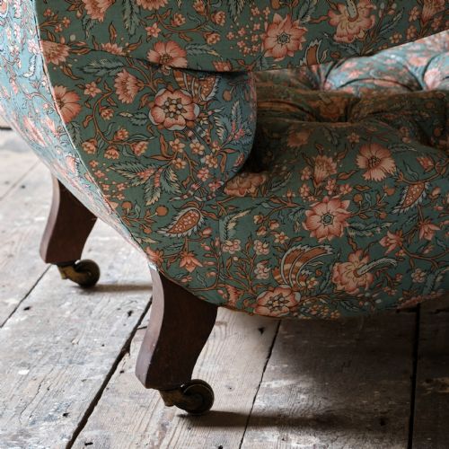 19TH CENTURY HOLLAND SONS OPEN ARMCHAIR - ADDITIONAL PHOTO 13