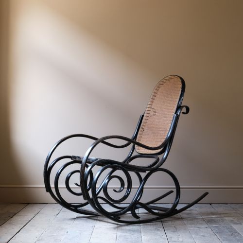 20TH CENTURY ITALIAN BENTWOOD ROCKING CHAIR
