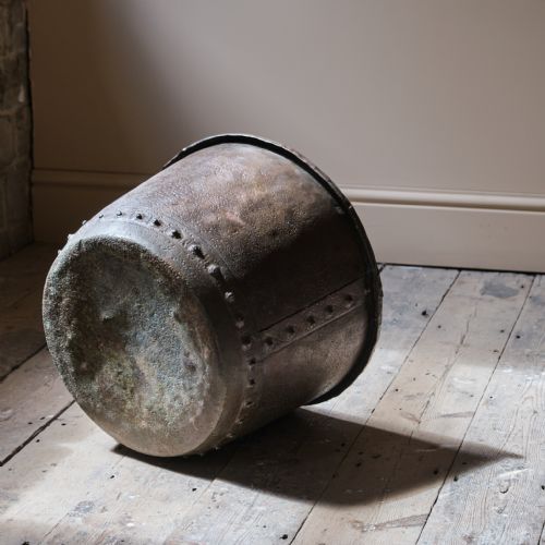 A 19TH CENTURY RIVETTED COPPER LOG BIN - ADDITIONAL PHOTO 4