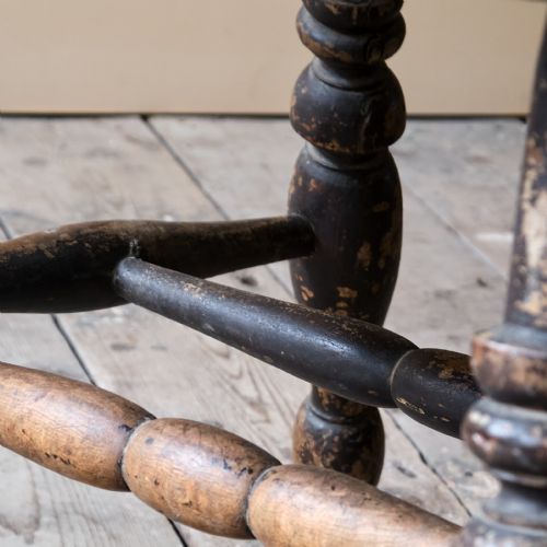 19TH CENTURY ELM SMOKERS BOW WINDSOR CHAIR - ADDITIONAL PHOTO 12