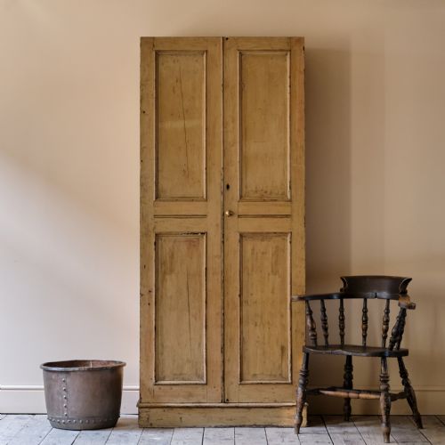 19TH CENTURY PINE CHAPEL CUPBOARD IN PAINT - ADDITIONAL PHOTO 3