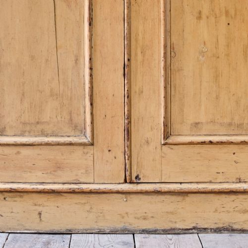 19TH CENTURY PINE CHAPEL CUPBOARD IN PAINT - ADDITIONAL PHOTO 12
